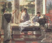 Alma-Tadema, Sir Lawrence Catullus Reading his  Poems at Lesbia's House (mk23) china oil painting reproduction